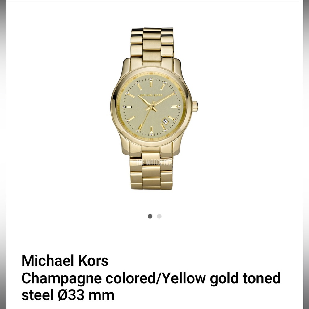 Michael Kors Gold Tone 33mm Watch